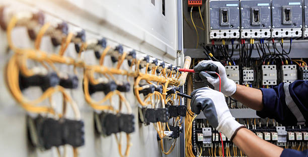 Professional Electrician technician working in River Hills, WI